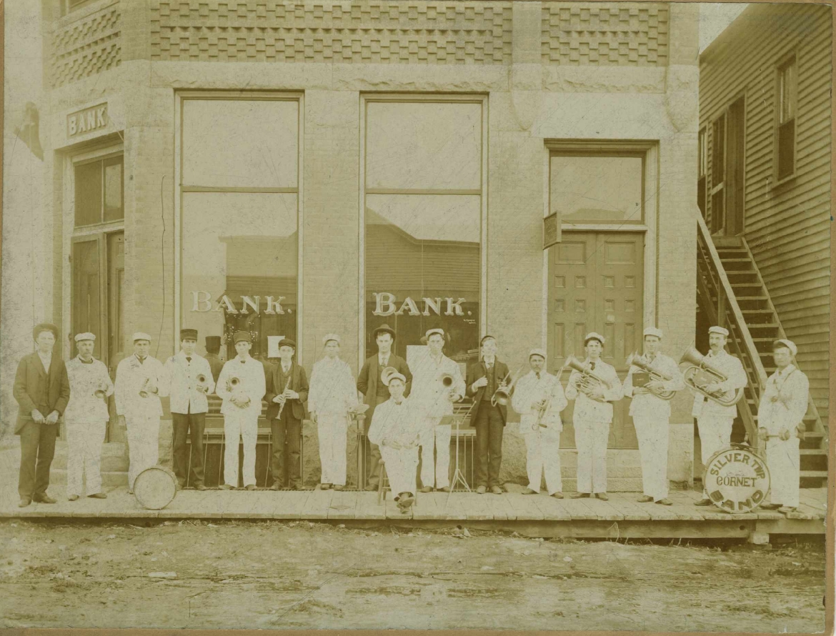 Iowa, Battle Creek Military Band parade 1908